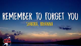 Shakira  Cant Remember to Forget You Lyrics ft Rihanna [upl. by Bourke]