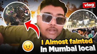 I Almost Fainted in Mumbai Local Train 😥  Mastizone Vlogs [upl. by Arodal23]