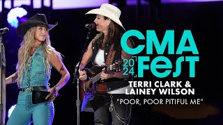 Terri Clark and Lainey Wilson – “Poor Poor Pitiful Me”  CMA Fest 2024 [upl. by Florine]