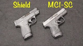 Mossberg MC1sc vs SampW Shield [upl. by Idou]