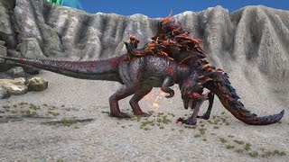 DRAGON DIOS VS GIGANOTOSAURUS  ARK Survival Evolved [upl. by Harolda]