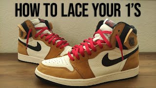 How to Lace Jordan 1s  The BEST Way to Loose Lace [upl. by Sirois]