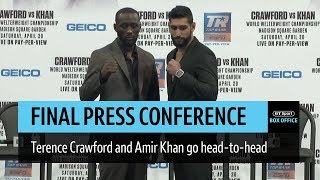 Full Terence Crawford v Amir Khan final press conference [upl. by Akeimat]