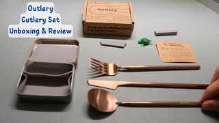 Outlery Cutlery Set  Unboxing amp Review [upl. by Avahc804]