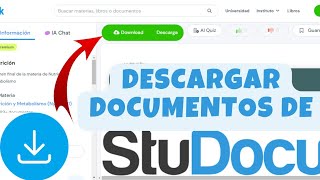 ✅DESCARGAR DOCUMENTOS De STUDOCU GRATIS Con Este TRUCO¡No Lo CREERÁS Hasta Que Lo PRUEBES😱🔥 [upl. by Ravahs]