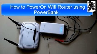 How to Power On WiFi Router using PowerBank USB [upl. by Dukie]