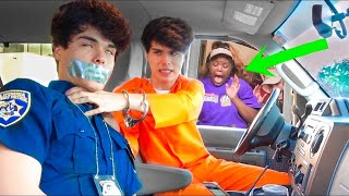 Alex stokes amp Alan stokes Prisoner Drive Thru Prank 2  Stokes Twins [upl. by Airotkiv461]