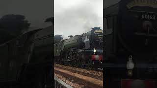 60163 tornado  steam train  whistle stuck on Dawlish sea wall tornado steamtrain steamtrains [upl. by Danyelle711]