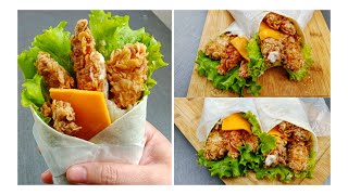 KFC Style Zinger Twister  Chicken Zinger Wrap Recipe  Eat yummyy [upl. by Aeila]