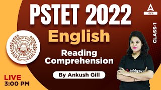 Reading Comprehension 1 English Classes For Punjab PSTET 2022  By Ankush Mam [upl. by Lleruj]