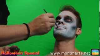 Art Lesson How to Create a Zombie Using Face Paint [upl. by Ahsiam543]