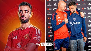 Bruno Fernandes signs NEW deal at Manchester United 🔒🔴 [upl. by Allicirp]