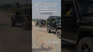 THAR ROXX 4x4 vs FORCE GURKHA Tug of war  1st Time in Youtube  🤦 thar Roxx 3777 imrahul3777 [upl. by Range]