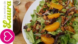 Como hacer ENSALADA CON ALMENDRAS Y FRUTAS Comida Saludable  Almond Mandarin Salad [upl. by Bekha]