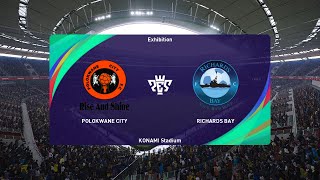 Polokwane City vs Richards Bay 08052024 DStv Premiership PES 2021 [upl. by Nichy917]