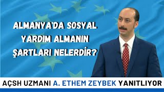 ALMANYADA SOSYAL YARDIM ALMANIN ŞARTLARI NELERDİR ailevecalisma digmacshb [upl. by Nowahs]