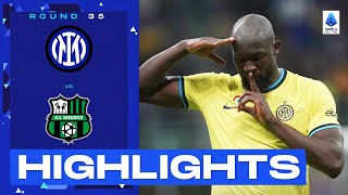 InterSassuolo 42  Lukaku at the double Goals amp Highlights  Serie A 202223 [upl. by Balcer740]