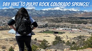 Best Hike In Colorado Springs  Pulpit Rock Day Hike Review  Pikes Peak Views  Hiking Colorado [upl. by Llenyl]