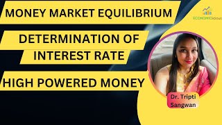 Unit 2 chapter 4 part 5 Money Market Equilibrium taking both currency demand and checkable deposits [upl. by Yc]