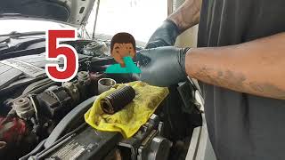 HOW TO MERCEDES BENZ CL500 W215 OIL CHANGE [upl. by Arikahs338]