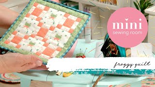 Mini Sewing Room Nine Patch Block Mini Quilt [upl. by Beuthel]