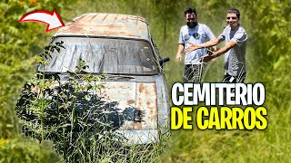 VISITANDO um CEMITÉRIO de CARROS ABANDONADOS  Vamos escolher um [upl. by Luht528]