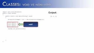 Classes Part 8 Void vs NonVoid Java [upl. by Lanza]