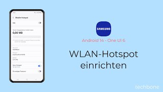 WLANHotspot einrichten  Samsung Android 14  One UI 6 [upl. by Eiloj]