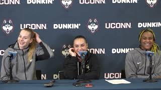 UConn WBB vs Depaul Postgame Dorka Juhasz Nika Muhl Aaliyah Edwards [upl. by Yssej274]