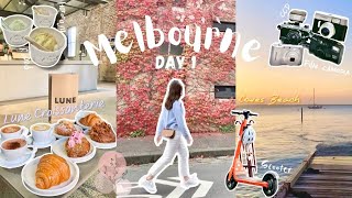 Melbourne Vlog 🍁 Day 1  Lune Croissanterie 🥐 Fitzroy Beach Walk 🏖 Melbourne Food [upl. by Ploss]