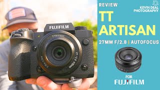 A 149 AF Pancake Lens For Fuji  TT Artisan 27mm f28 [upl. by Auhs]