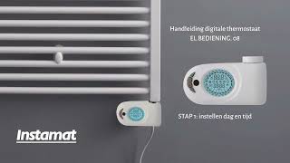 Instamat Thermostaat Handleiding STAP 1 Instellen dag en tijd [upl. by Ketchum]