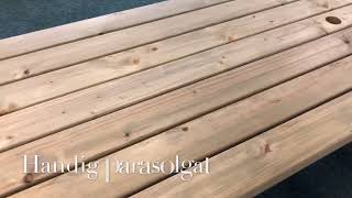 Rockwood® Picknicktafel 300m  Massief Grenen Hout [upl. by Pollitt]