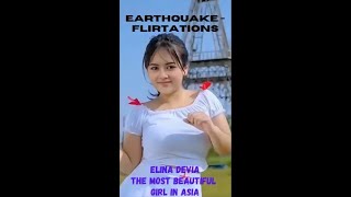 THE FLIRTATIONSEARTHQUAKE Featuring Elina Devia The most beautiful Girl in ASIA with Lyrics [upl. by Belle909]