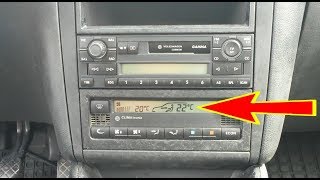 How to change temperature units from Fahrenheit to Celsius degrees VW Golf Mk4 Passat Bora Jetta [upl. by Otho]