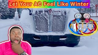 How To Replace AC Condensor Vacuum amp Recharge AC On Kenworth T680  Peterbilt  Semii Truck [upl. by Niassuh]