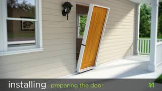 How to Install Prehung Exterior Entry Door [upl. by Eatnoed]