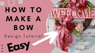 How to make Bows for Arrangements and Wreaths  Tutorial [upl. by Iroj378]