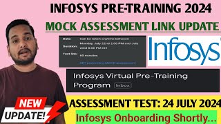 Infosys Pretraining Breaking News 🔥  Infosys Mock Test  Infosys Onboarding Update  Exam Pattern [upl. by Revorg]