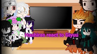 Hashiras react to GiyuuGiyuu KibutsujiTomioko AU [upl. by Okim]