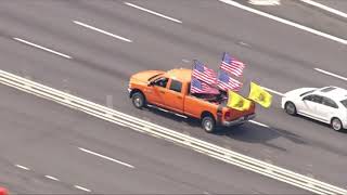 Trucker Convoys Arrive In DC Region Sunday  FOX 5 DC [upl. by Yelyab]