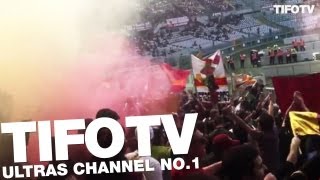 CURVA SUD ROMA  SUPPORT AWAY IN TORINO  Ultras Channel No1 [upl. by Eustacia]