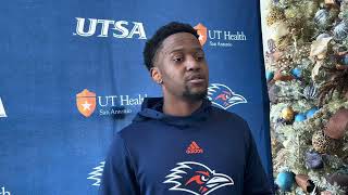 UTSA Safety Ken Robinson Post Practice Interview Frisco Bowl 121623 [upl. by Conny464]