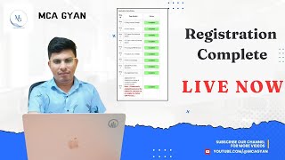 Mah Mca cet 2024 II Registration Process ocess Completed [upl. by Lorac]