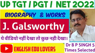 Galsworthys Biography  Works with publication Awards amp Imp Facts II English Literature [upl. by Novy]