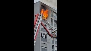 INCENDIE A LA CHAUXDEFONDS [upl. by Elatan]