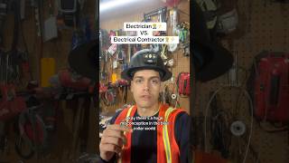 The True Difference between Electrician Vs Electrical Contractor bluecollar advice [upl. by Bosch]