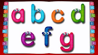 Learn to Write lowercase Alphabet for Kids  ABC Songs for Children [upl. by Scribner]