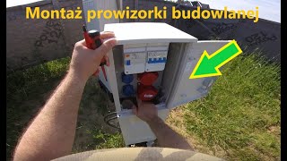 SKĄD PRĄD NA BUDOWIE Montaż skrzynki budowlanej [upl. by Joseph954]