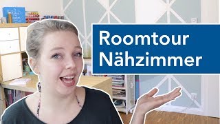 Roomtour Nähzimmer inkl Chaos  Ordnung halten beim Nähen [upl. by Ardnuahc277]